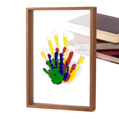 Handabdruck Kit, Baby -Handabdruck -Kit,Family Handabdruck Andenken - Transparente Fotorahmen hängbare -Schreibtisch Ornament für Babyparty -Kindergarten von Generisch