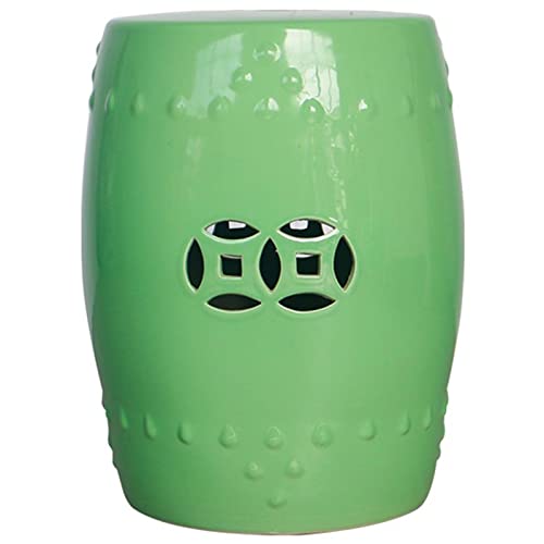 Handbemalter Aquamarin-Keramik-Gartenhocker - dekorativer Trommelhocker mit Blumen- & Vogel-Design ideal für Outdoor & Wohnzimmer Dekor vielseitig Einheitsgröße Handbemalter Aquamarin-Keramik-Gartenhocker - dekorativer Trommelhocker mit Blumen- & Vogel-Design ideal für Outdoor & Wohnzimmer Dekor vielseitig Einheitsgröße von Generisch