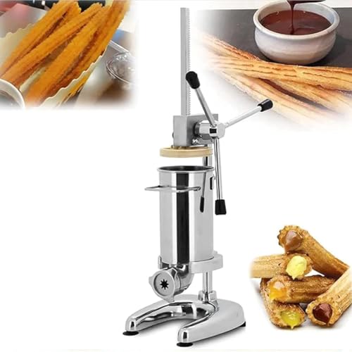 Handelsübliche Churros-Maschine mit 5 Formen, Edelstahl-Dessert-Donut-Füllstoff für den privaten oder professionellen Gebrauch Handelsübliche Churros-Maschine mit 5 Formen, Edelstahl-Dessert-Donut-Füllstoff für den privaten oder professionellen Gebrauch von Generisch