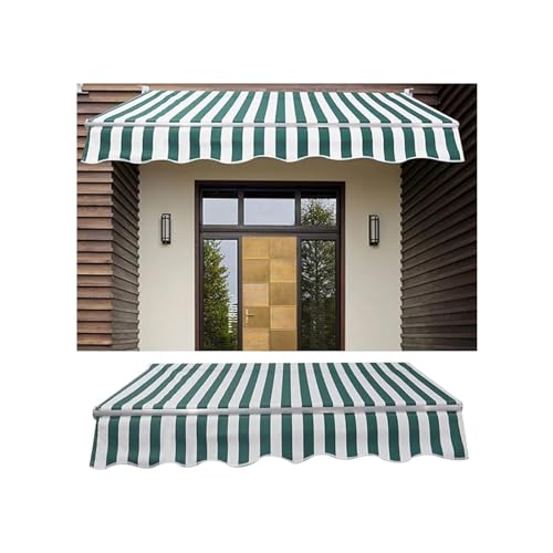 Handelsübliche Klappmarkise für Terrasse, manuelle Bedienung, grün, 150 x 60 x 60 cm, Fenster, Tür, Terrasse, Balkonabdeckung, 280 g Polyester-Überdachung, Outdoor-Unterstand Handelsübliche Klappmarkise für Terrasse, manuelle Bedienung, grün, 150 x 60 x 60 cm, Fenster, Tür, Terrasse, Balkonabdeckung, 280 g Polyester-Überdachung, Outdoor-Unterstand von Generisch