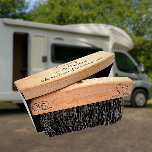 Handfeger mit Kehrblech für Camping | Wohnwagen | Wohnmobil | magnetisch | personalisierbar | super leicht | handlich von Generisch