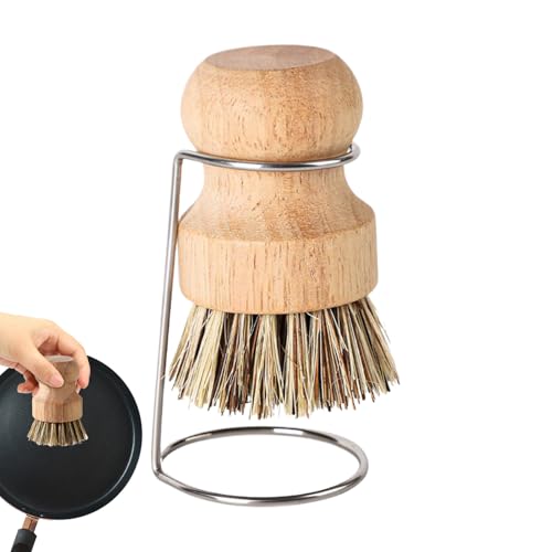 Handflächen Spülbürste Aus Holz Mit Ablage, Scheuerbürste Für Töpfe Pfannen Geschirr Spüle, Spülbürste Mit Halter Für Küchenreinigung Handflächen Spülbürste Aus Holz Mit Ablage, Scheuerbürste Für Töpfe Pfannen Geschirr Spüle, Spülbürste Mit Halter Für Küchenreinigung von Generisch