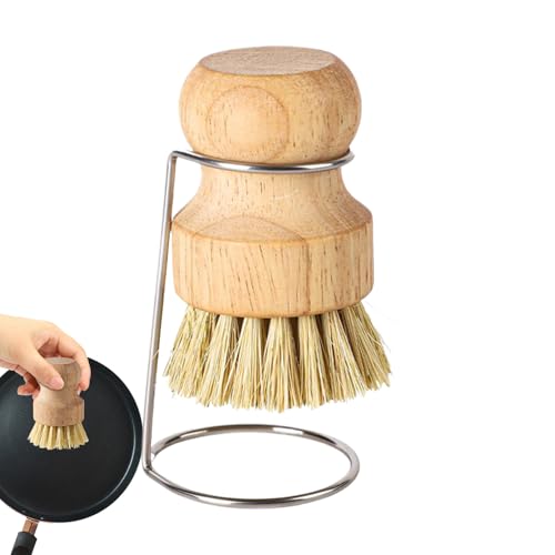 Handflächen Spülbürste Aus Holz Mit Ablage, Scheuerbürste Für Töpfe Pfannen Geschirr Spüle, Spülbürste Mit Halter Für Küchenreinigung Handflächen Spülbürste Aus Holz Mit Ablage, Scheuerbürste Für Töpfe Pfannen Geschirr Spüle, Spülbürste Mit Halter Für Küchenreinigung von Generisch