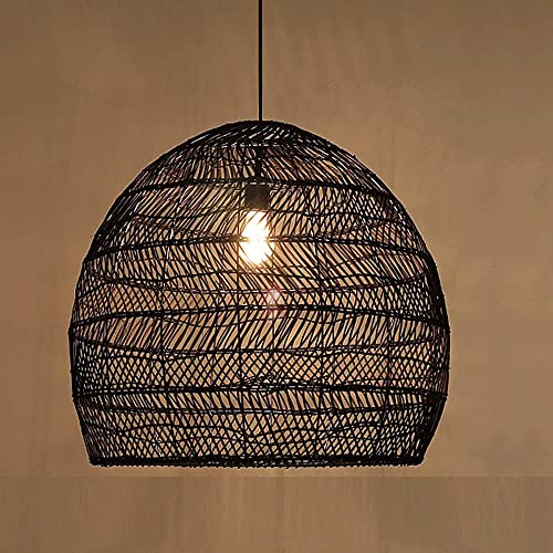 Handgefertigte Rattan-Pendelleuchte aus Korbgeflecht – Cane Rib Bell Shade hängende Deckenleuchte für Esszimmer, Dekoration, umweltfreundliches Design, stilvolle Beleuchtungslösung Handgefertigte Rattan-Pendelleuchte aus Korbgeflecht – Cane Rib Bell Shade hängende Deckenleuchte für Esszimmer, Dekoration, umweltfreundliches Design, stilvolle Beleuchtungslösung von Generisch