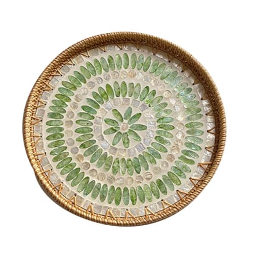 Handgefertigtes Rattan-Serviertablett, rechteckig, gewebt, Ablagetablett für Zuhause und Wohnzimmer, mehrfarbig, 30 x 3 cm, perfekt zum Servieren und Servieren Handgefertigtes Rattan-Serviertablett, rechteckig, gewebt, Ablagetablett für Zuhause und Wohnzimmer, mehrfarbig, 30 x 3 cm, perfekt zum Servieren und Servieren von Generisch