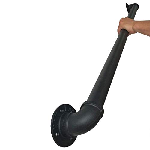 Handlauf Set für Treppen Innen & Außen Metall Geländerstütze Schmiedeeisen Industriedesign Treppenhandlauf Kit von Generisch