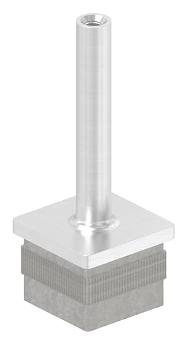 Handlaufstütze zum Einschlagen für 40 x 40 x 2,0mm Rohr, mit M6 Innengewinde, Höhe 80mm Handlaufstütze zum Einschlagen für 40 x 40 x 2,0mm Rohr, mit M6 Innengewinde, Höhe 80mm von Generisch
