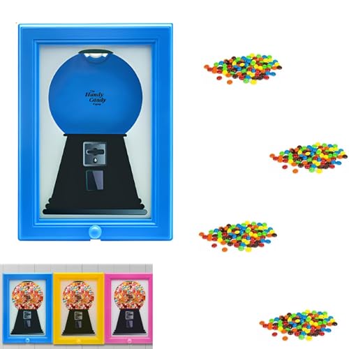Handliche Candy Vintage Wandhalterung Gumball Maschine Mini Candy Dispenser Rahmen Hängende Snack Display Tisch Ständer (Rot) von Generisch