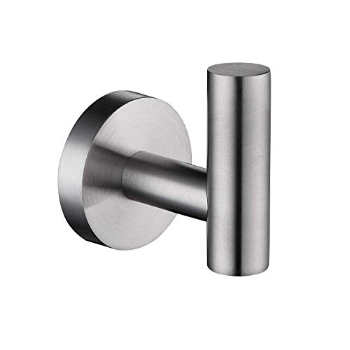 Handtuchhaken aus 304 Edelstahl, zur Wandmontage, gebürstete Oberfläche, langlebig, platzsparendes Design, modernes Badezimmer-Zubehör, strapazierfähig, rostbeständig. Handtuchhaken aus 304 Edelstahl, zur Wandmontage, gebürstete Oberfläche, langlebig, platzsparendes Design, modernes Badezimmer-Zubehör, strapazierfähig, rostbeständig. von Generisch