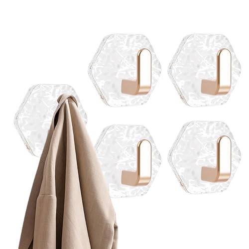 Handtuchhaken für Badezimmer, 5 x abziehbare Bademantelhalter, kein Bohren, Badezimmer-Handtuchhalter, Wandhaken für Wohnmobil, Wohnheim, Küche, Pool Handtuchhaken für Badezimmer, 5 x abziehbare Bademantelhalter, kein Bohren, Badezimmer-Handtuchhalter, Wandhaken für Wohnmobil, Wohnheim, Küche, Pool von Generisch