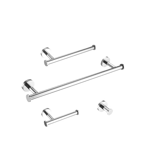 Handtuchhalter und Toilettenpapierhalter, Chrom, Doppelfunktion, Edelstahl, Badzubehör mit Seifenschale, stilvolles Design für moderne Badezimmer von Generisch