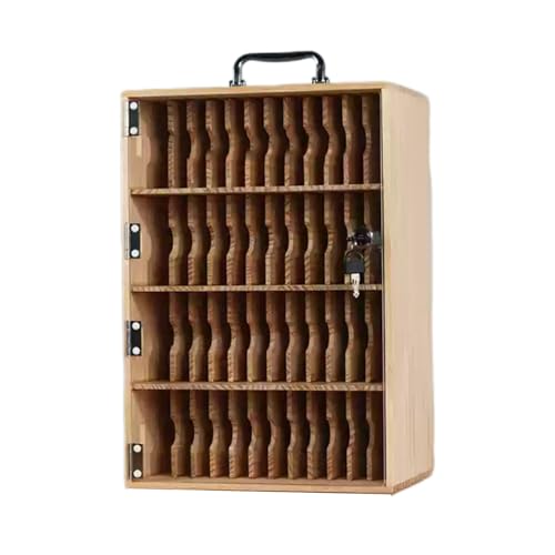 Handy-Aufbewahrungsbox aus Holz – Organizer mit großer Kapazität für Handys, transparenter Handyschrank mit Schlössern, stilvolles Schreibtisch-Accessoire für Zuhause oder Büro Handy-Aufbewahrungsbox aus Holz – Organizer mit großer Kapazität für Handys, transparenter Handyschrank mit Schlössern, stilvolles Schreibtisch-Accessoire für Zuhause oder Büro von Generisch