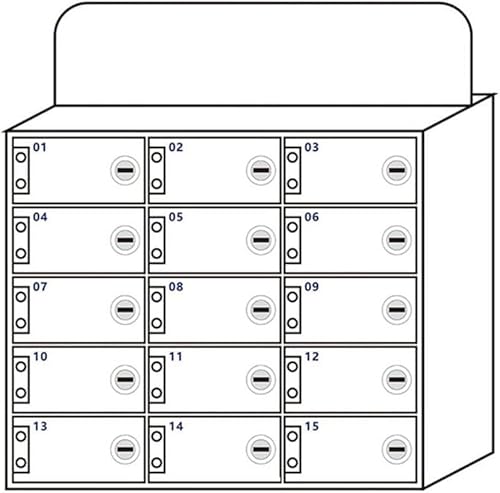 Handy-Aufbewahrungsschrank – Wandmontierter verdickter Handyschrank mit Schloss – sichere Aufbewahrungsbox mit für sauberen Schreibtisch Handy-Aufbewahrungsschrank – Wandmontierter verdickter Handyschrank mit Schloss – sichere Aufbewahrungsbox mit für sauberen Schreibtisch von Generisch