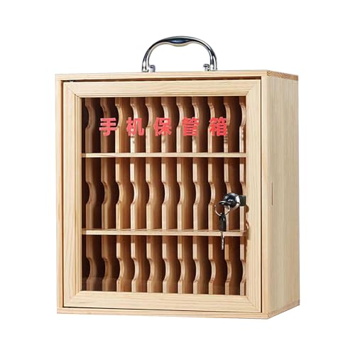 Handy-Aufbewahrungsschrank aus Holz mit Schloss, sichere Taschen-Diagramm für Klassenzimmer-Organisation von Generisch