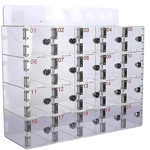 Handy-Aufbewahrungsschrank mit 15 Schlitzen, Wandhalterung für Schule und Büro, sichere Handy-Aufbewahrungsbox für Klassenzimmer und Arbeitsplatz, robuste Metallkonstruktion mit Schlüsselsperre Handy-Aufbewahrungsschrank mit 15 Schlitzen, Wandhalterung für Schule und Büro, sichere Handy-Aufbewahrungsbox für Klassenzimmer und Arbeitsplatz, robuste Metallkonstruktion mit Schlüsselsperre von Generisch