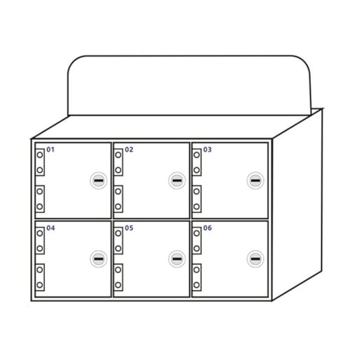 Handy-Sicherheitsschrank mit mehreren Schlössern und Schlüsseln – ideal für Büros, Schulen und gemeinsame Räume – erhöht die Sicherheit von Generisch