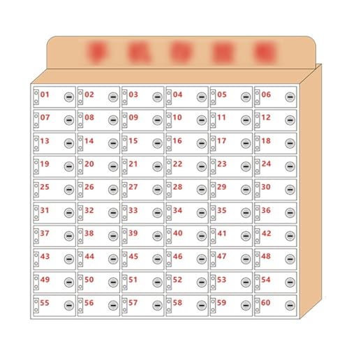 Handy-Sicherheitsschrank zur Wandmontage, 60 transparente Fächer, Holzspind für Mitarbeiter, 30 sichere Schlitze, für Handys und praktische Lösung. Handy-Sicherheitsschrank zur Wandmontage, 60 transparente Fächer, Holzspind für Mitarbeiter, 30 sichere Schlitze, für Handys und praktische Lösung. von Generisch