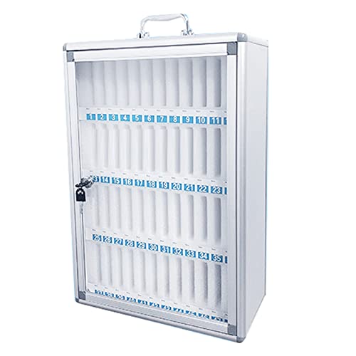 Handy-Spindbox – abschließbarer Handyschrank aus Aluminiumlegierung zur Wandmontage – 12 bis 60 Fächer für Klassenzimmer und militärische Nutzung von Generisch