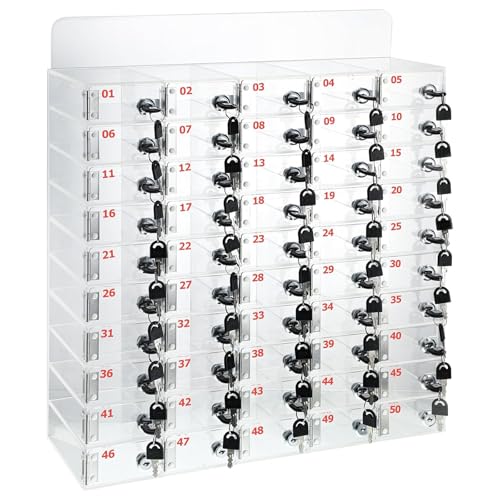 Handy-Spindbox mit 60 Schlitzen, für Klassenzimmer, sichere Aufbewahrung mit Türschlössern und Schlüsseln, einfache Installation für Schulen und Büros Handy-Spindbox mit 60 Schlitzen, für Klassenzimmer, sichere Aufbewahrung mit Türschlössern und Schlüsseln, einfache Installation für Schulen und Büros von Generisch