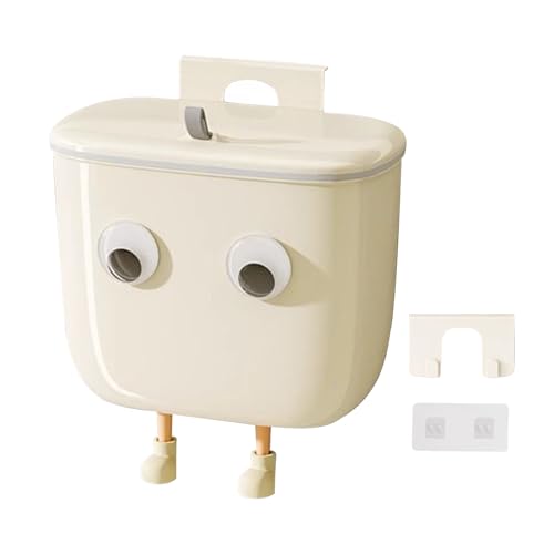 Hanging Küchenmüll Mit Deckel, Montierter Abfallbehälter Für Küchenschranktür Unter Waschbecken | Mülleimer Für Küchen, Schrank, Badezimmer, Schlafzimmer, Büro, Unter Waschbecken - Beige, Augen Und Be Hanging Küchenmüll Mit Deckel, Montierter Abfallbehälter Für Küchenschranktür Unter Waschbecken | Mülleimer Für Küchen, Schrank, Badezimmer, Schlafzimmer, Büro, Unter Waschbecken - Beige, Augen Und Be von Generisch