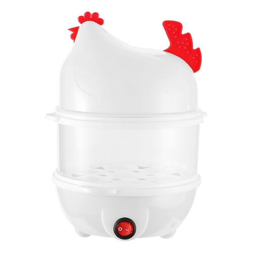 Hard Boiled Egg Cooker, Doppelschicht Frühstückskocher, Hühnchenförmiger Eierzubereiter Für Küche Haushalt Gastronomie Kinder Erwachsene Schule Hard Boiled Egg Cooker, Doppelschicht Frühstückskocher, Hühnchenförmiger Eierzubereiter Für Küche Haushalt Gastronomie Kinder Erwachsene Schule von Generisch