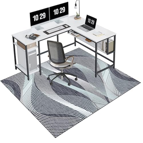 Hartholz- und Teppich-Bürostuhl-Matte, Gaming-Stuhl-Bodenschutz, langlebige Schreibtischunterlage für Heimbüro und Gaming, 130 x 160 cm, robuste Rollstuhl-Bodenabdeckung Hartholz- und Teppich-Bürostuhl-Matte, Gaming-Stuhl-Bodenschutz, langlebige Schreibtischunterlage für Heimbüro und Gaming, 130 x 160 cm, robuste Rollstuhl-Bodenabdeckung von Generisch
