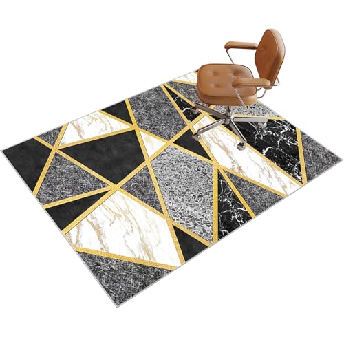 Hartholzboden-Bürostuhl-Matte – rutschfester Schreibtischstuhlschutz für Rollstühle Niederflor Teppich & Gaming – langlebige Bodenmatte 150 x 180 cm von Generisch