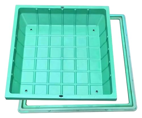 Harz-Abwasser-Poolabdeckung mit Sockel, einfache Installation, Klärgrube Schachtabdeckung für Garten & Hof – robuster Schutz für Außenbereiche von Generisch