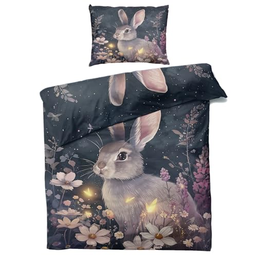 Hase Bettwäsche 135x200 Winter - Süße Kaninchen Bettbezug 135 x 200 2er Set, Weiche & Angenehme Mikrofaser Bettbezüge & Kissenbezug 80x80, Bettwäsche-Sets mit Reißverschluss M#&-68 Hase Bettwäsche 135x200 Winter - Süße Kaninchen Bettbezug 135 x 200 2er Set, Weiche & Angenehme Mikrofaser Bettbezüge & Kissenbezug 80x80, Bettwäsche-Sets mit Reißverschluss M#&-68 von Generisch