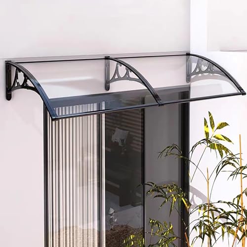 Haupttür Pergola mit Entwässerungssystem, Eingangsüberdachung, Markisen für Türen & Fenster, perfekt für Haustüren, Veranden & Außenbereiche, witterungsbeständiges & stilvolles Design von Generisch