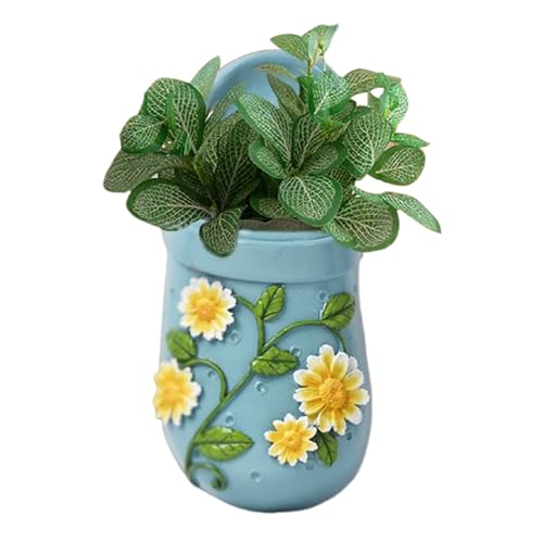 Hausschuhe Blumentopf - Blumenhalter | Wand baumelnder Übertopf | Kreative Wandmontierte Blumentöpfe | Hausschuhe Design Gartentöpfe | Wiederverwendbare Gartenbedarf | Wasserdichte Blumenhalter für von Generisch