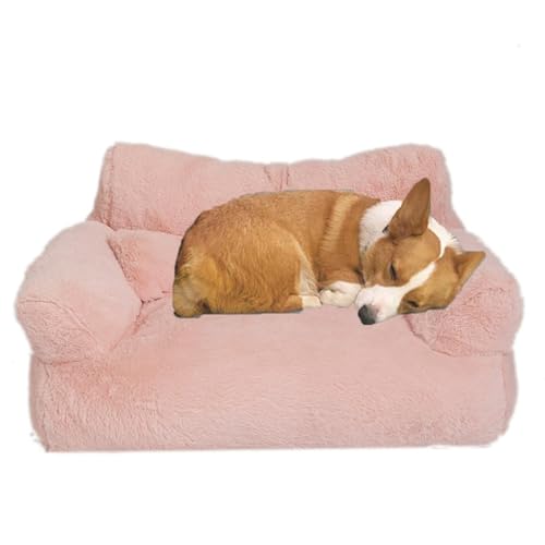Haustierbett, Sofakissen, abnehmbare Hundesofa mit erhöhten Kanten, gemütliche Schlafmatte mit rutschfester Unterseite, 65 x 43 x 27 cm Haustierbett, Sofakissen, abnehmbare Hundesofa mit erhöhten Kanten, gemütliche Schlafmatte mit rutschfester Unterseite, 65 x 43 x 27 cm von Generisch