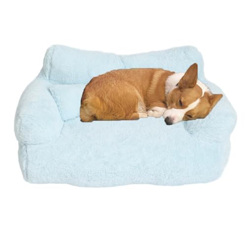 Haustierbett, Sofakissen, abnehmbare Hundesofa mit erhöhten Kanten, gemütliche Schlafmatte mit rutschfester Unterseite, 65 x 43 x 27 cm Haustierbett, Sofakissen, abnehmbare Hundesofa mit erhöhten Kanten, gemütliche Schlafmatte mit rutschfester Unterseite, 65 x 43 x 27 cm von Generisch