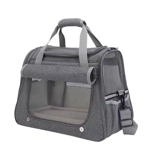 Haustiertasche, Haustiertasche, Crossbody, tragbare Handtasche, große Kapazität, tragbare Katzentasche (grau) von Generisch