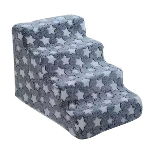 Haustiertreppe | Welpensofa Ramp | Abnehmbare waschbare Haushaltsleiter | Abnehmbares Kletterschritt Design | Langlebiger Kätzchen Rampbett Schritt für Wohnzimmer, Schlafzimmer, Lernen, Fensterbank von Generisch