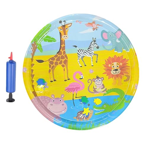 Haustierwasserbett, Wassertierpolster - Bunte Haustierspielmatte mit Inflator,Tragbares interaktives Pad, sensorisches Spielbett für heißes Wetter, Nutzung im Freien im Freien Haustierwasserbett, Wassertierpolster - Bunte Haustierspielmatte mit Inflator,Tragbares interaktives Pad, sensorisches Spielbett für heißes Wetter, Nutzung im Freien im Freien von Generisch