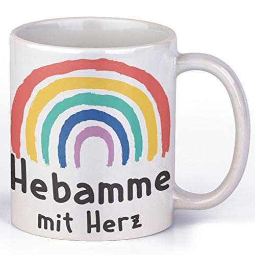 Hebamme mit Herz Tasse Geschenk Geschenke mit Spruch Kaffeetasse Hebamme Dankeschön von Generisch