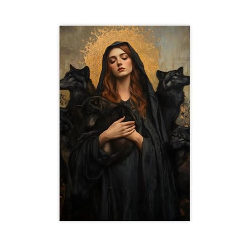 Hecate with Wolves Gothic Kunstdruck – Dark Academia Decor-1 Hecate with Wolves Gothic Kunstdruck – Dark Academia Decor-1 von Generisch