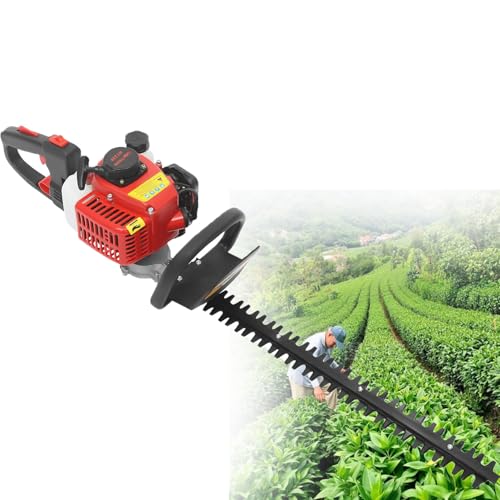 Heckenschere 2-Takt Benzin 22,5 cc - 60 cm lange Reichweite, Gartenschere mit 2600 U/min Klinge zum Trimmen von Hecken und Büschen Heckenschere 2-Takt Benzin 22,5 cc - 60 cm lange Reichweite, Gartenschere mit 2600 U/min Klinge zum Trimmen von Hecken und Büschen von Generisch