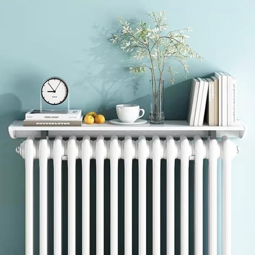 Heizkörperabdeckung Regal, platzsparende Heizungsabdeckung mit staubdichtem Design für verbesserte Luftqualität, einfache Installation ohne Bohren, ideal für Wohnräume von Generisch