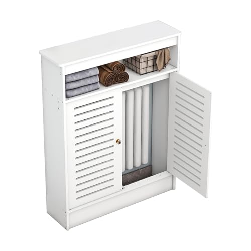 Heizkörperverkleidung,Hohe Heizungsverkleidung Modern,Heizkörper Abdeckung Mdf Weiß,Heizkörper Radiator,Heizkörperabdeckung Heizungsabdeckung Für Schlafzimmer Wohnzimmer Büro(L70xH90xT25cm) von Generisch