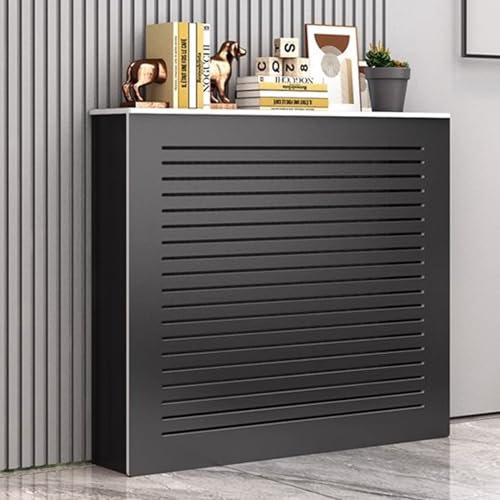 Heizkörperverkleidung Schrank mit Lamellengitter, Heizungsabdeckung aus Holz für mehr Privatsphäre und Aufbewahrung, ideal für Badezimmer, Wohnzimmer, Schlafzimmer und Flur Dekor von Generisch