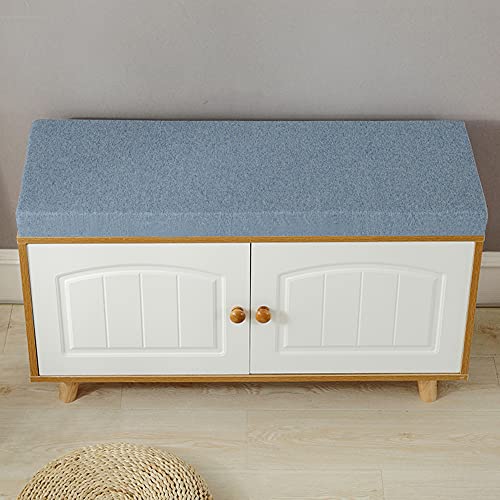 Hellblau 140x40x5cm Bankkissen 5cm dick ideal für Eingangsmöbel Gartenbank Sofa Esszimmersitz Indoor/Outdoor von Generisch