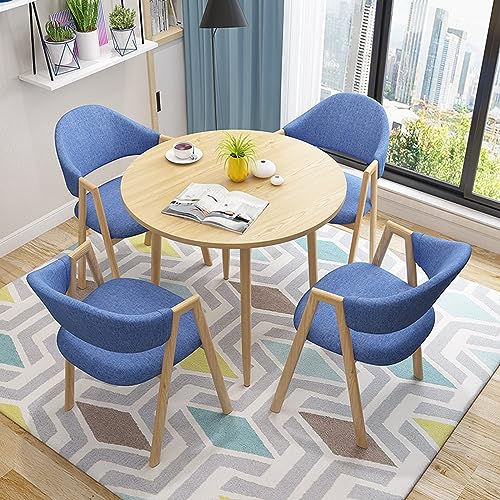 Hellblau Couchtisch und Stuhl Set Runde Empfangsmöbel für Teehäuser, Dessertläden und Verhandlungsräume - Stilvolle und bequeme Sitzgelegenheit Hellblau Couchtisch und Stuhl Set Runde Empfangsmöbel für Teehäuser, Dessertläden und Verhandlungsräume - Stilvolle und bequeme Sitzgelegenheit von Generisch