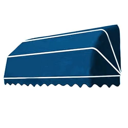 Hellblaue französische gebogene einziehbare Faltmarkise – 110 x 60 x 60 cm Terrassenüberdachung für Balkon, Veranda, Hof – strapazierfähiges Polyester, DIY-Schattenlösung für den Außenbereich Hellblaue französische gebogene einziehbare Faltmarkise – 110 x 60 x 60 cm Terrassenüberdachung für Balkon, Veranda, Hof – strapazierfähiges Polyester, DIY-Schattenlösung für den Außenbereich von Generisch