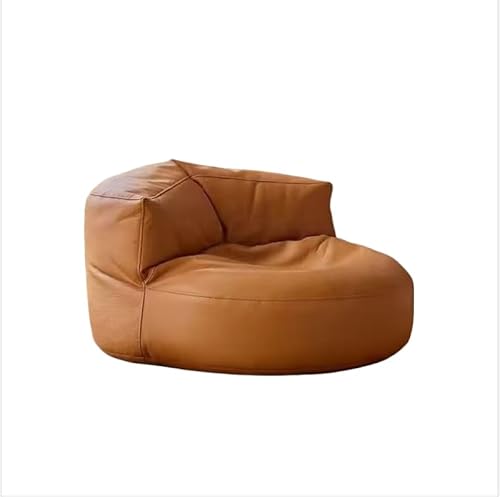 Hellbraunes Sitzsack-Sessel und Ottomane Set für Erwachsene inklusive Füllung Leicht zu reinigen Hochbelastbar Möbel für Wohnzimmer oder Home Lounge von Generisch
