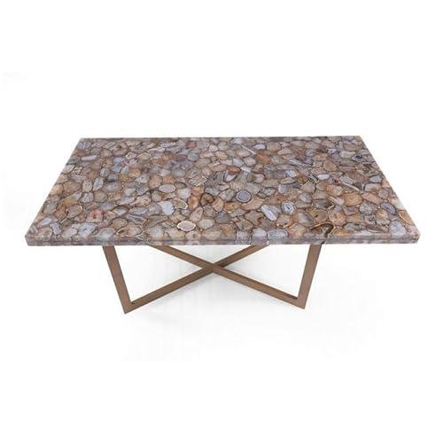 Hellgraue Achat-Esstischplatte I Achat Flur Tischplatte I Achat Tischplatte I Grauer Achat Terrasse Sofa Tischplatte I Sassy Look Rasen Tischplatte 91,4 x 183,9 cm Hellgraue Achat-Esstischplatte I Achat Flur Tischplatte I Achat Tischplatte I Grauer Achat Terrasse Sofa Tischplatte I Sassy Look Rasen Tischplatte 91,4 x 183,9 cm von Generisch