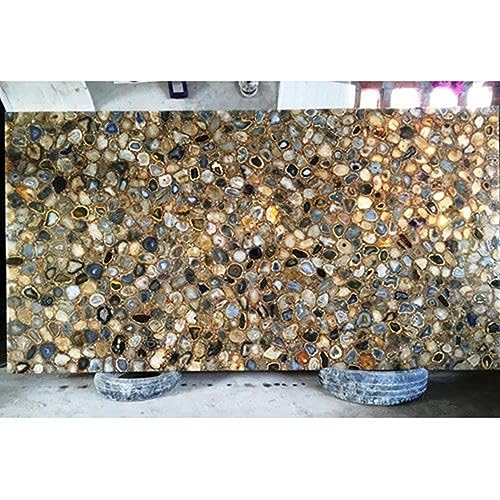 Hellgraue Achat-Wohnzimmer-Tischplatte I Achat-Tischplatte I Graue Achat-Rasentischplatte I Hellgraue Achat-Esstischplatte 76,2 x 152,4 cm Hellgraue Achat-Wohnzimmer-Tischplatte I Achat-Tischplatte I Graue Achat-Rasentischplatte I Hellgraue Achat-Esstischplatte 76,2 x 152,4 cm von Generisch