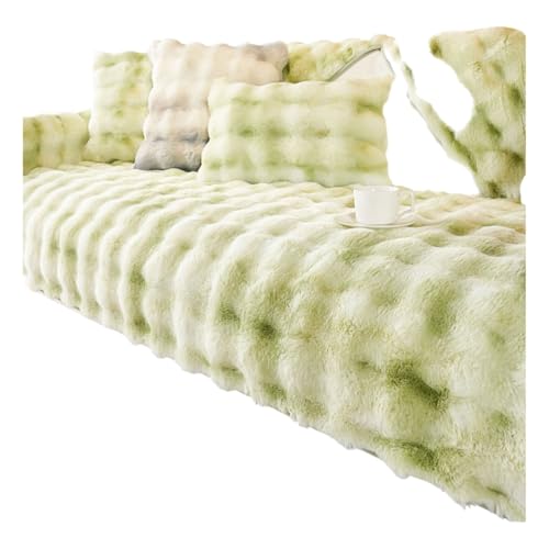 Hellgrün Samt Sofabezug Antirutschschutz für Rer Stühle Waschbar Modulares Design Passend für 110cm x 180cm Möbel - Premium Qualität & Stil von Generisch