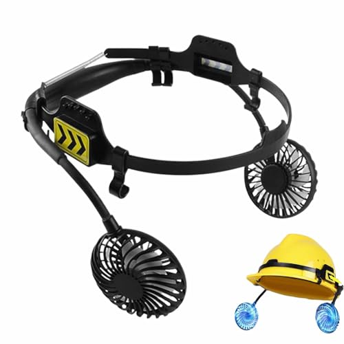 Helmventilator, Sicherheitshelmventilator, 3 Geschwindigkeiten, Kühlgerät mit Nachtlicht für Arbeiter, Landwirtschaft, Radfahren, Camping, Industrie, Lager Helmventilator, Sicherheitshelmventilator, 3 Geschwindigkeiten, Kühlgerät mit Nachtlicht für Arbeiter, Landwirtschaft, Radfahren, Camping, Industrie, Lager von Generisch